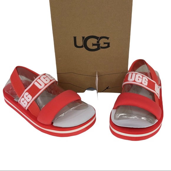 🆕 UGG Zuma Sling Logo Sandals - Picture 1 of 11